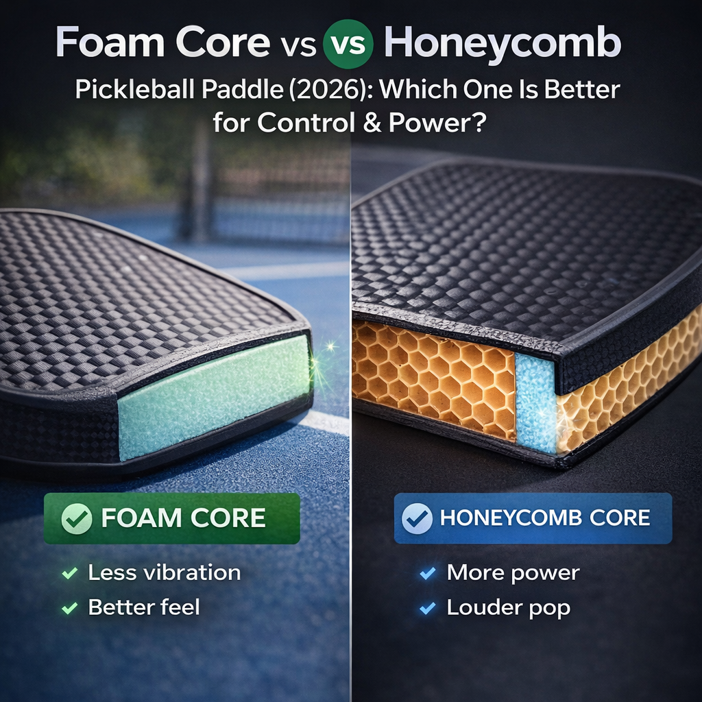 Foam vs Honeycomb Pickleball Paddle (2026): Which Core Is Better?