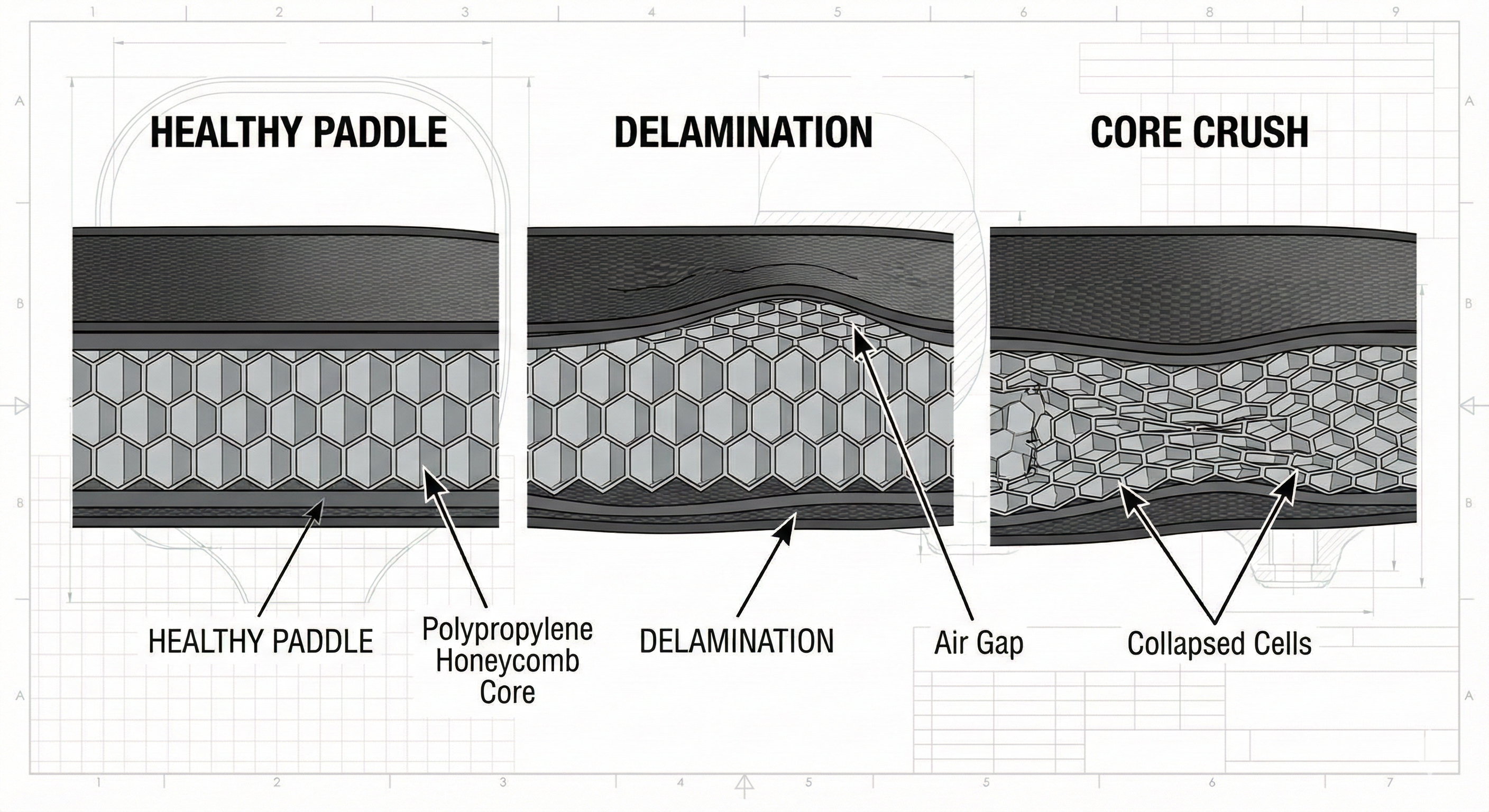 Is Your Paddle "Dead"? How to Spot Delamination and Core Crush