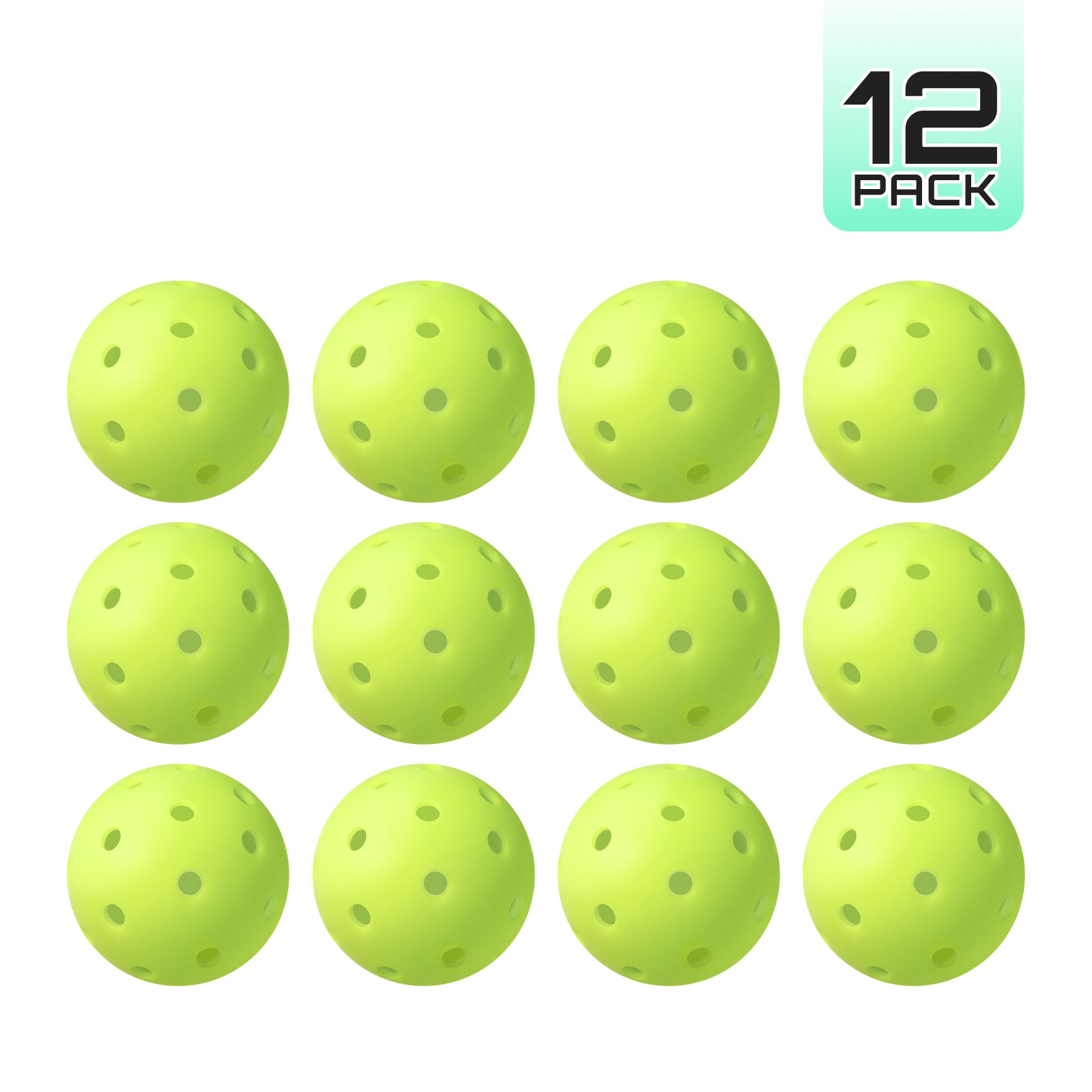 40-Hole Rotational Molded Competition-Grade Pickleball