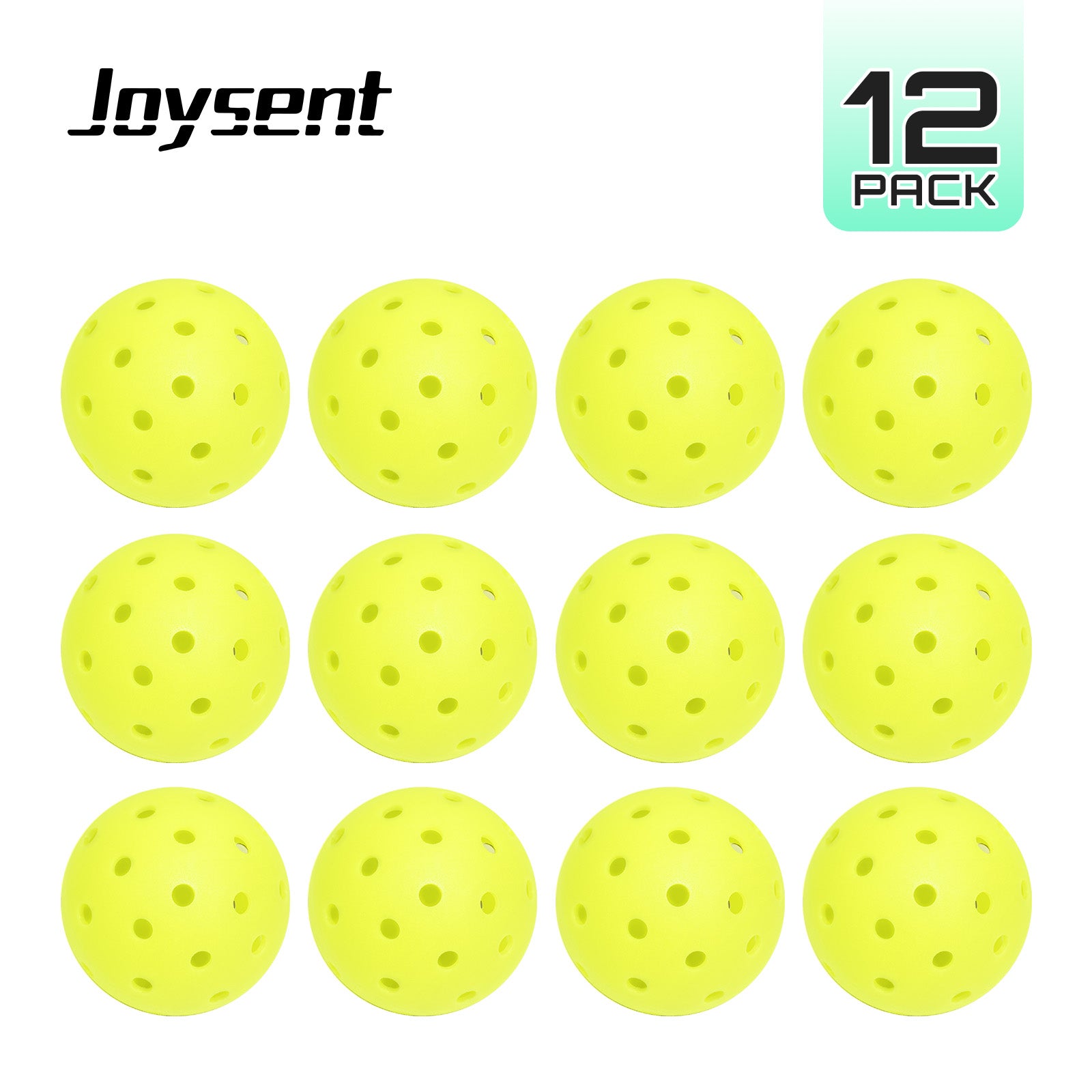 40-Hole Rotational Molded Competition-Grade Pickleball Neon Yellow