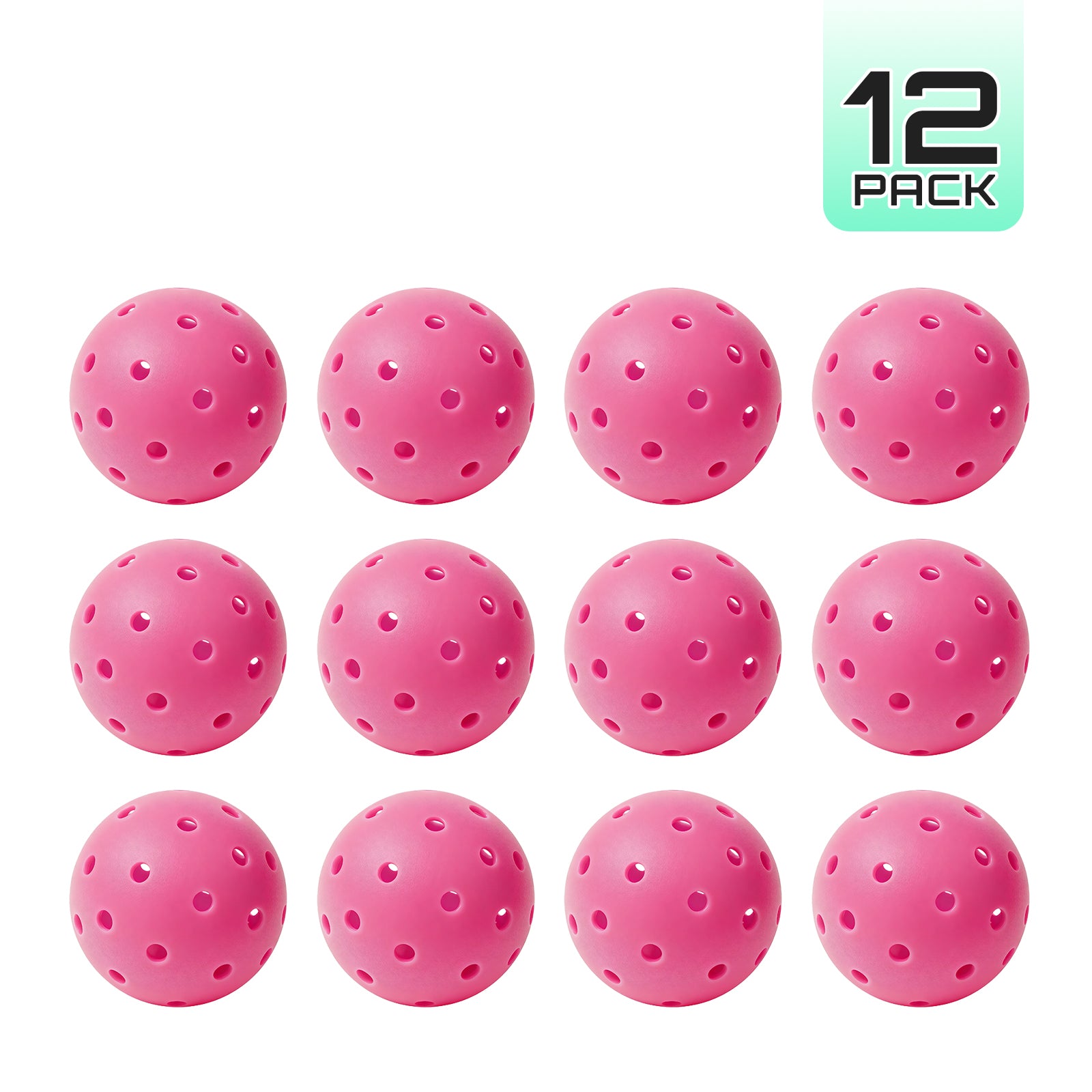 40-Hole Rotational Molded Competition-Grade Pickleball Pink