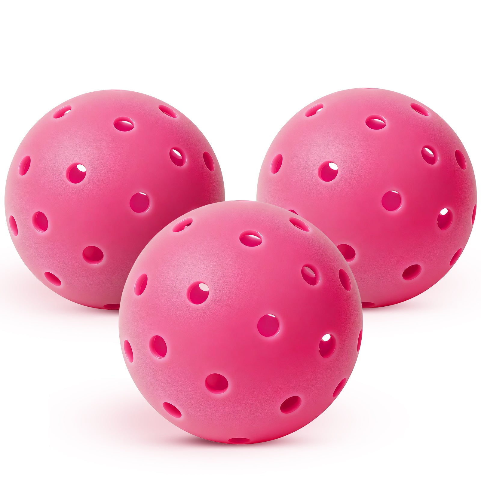 40-Hole Rotational Molded Competition-Grade Pickleball Pink