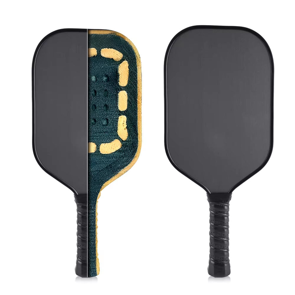 Gen 4th Pickleball Paddle Racket 100% Foam Core & TPU Foam Fiberglass T700 Carbon Fiber Spin Control Power Thermoformed