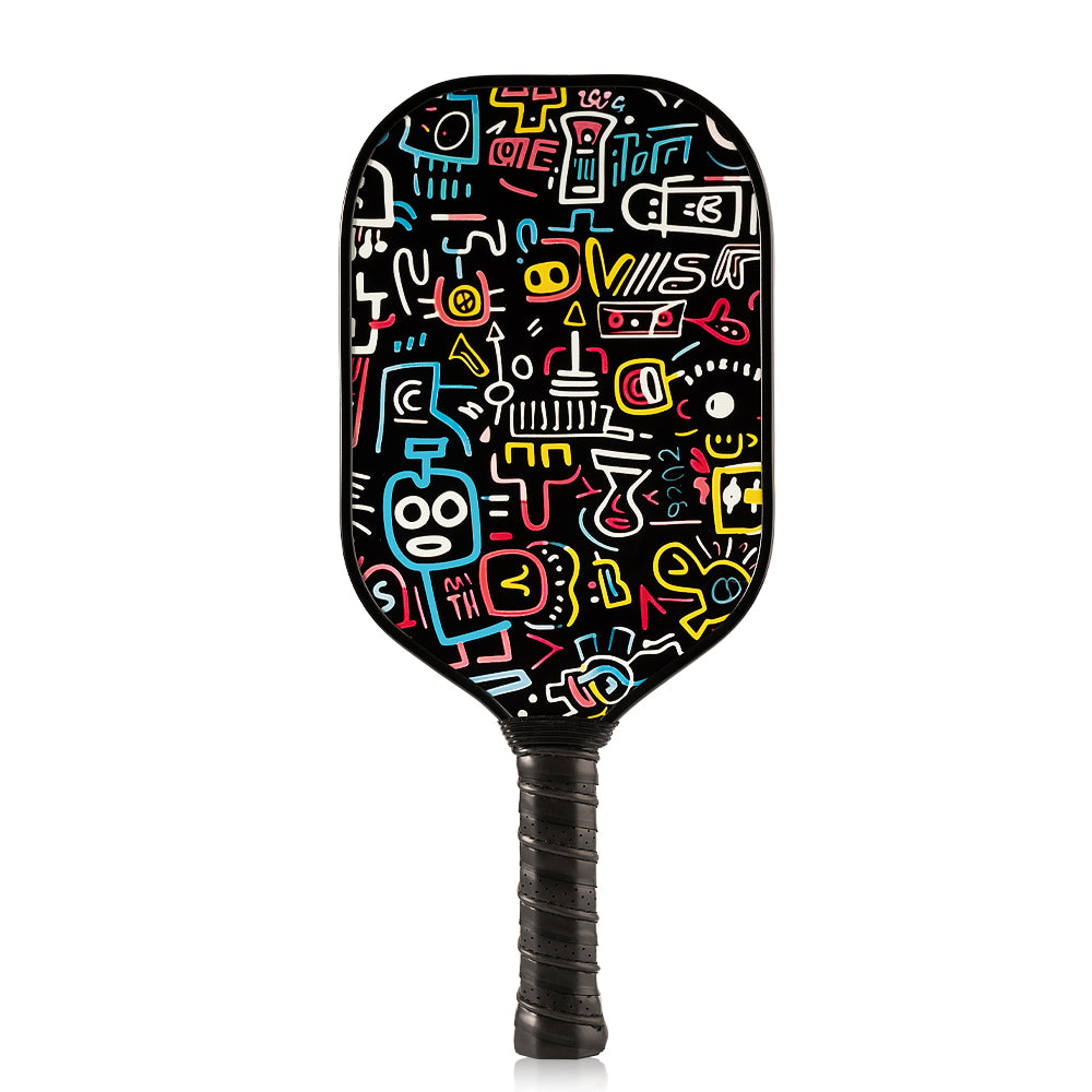 Thermoformed T700 Raw Carbon Fiber Pickleball Paddle Smooth-faced Control EVA With Foam Edge PP Honeycomb 16mm Gen3