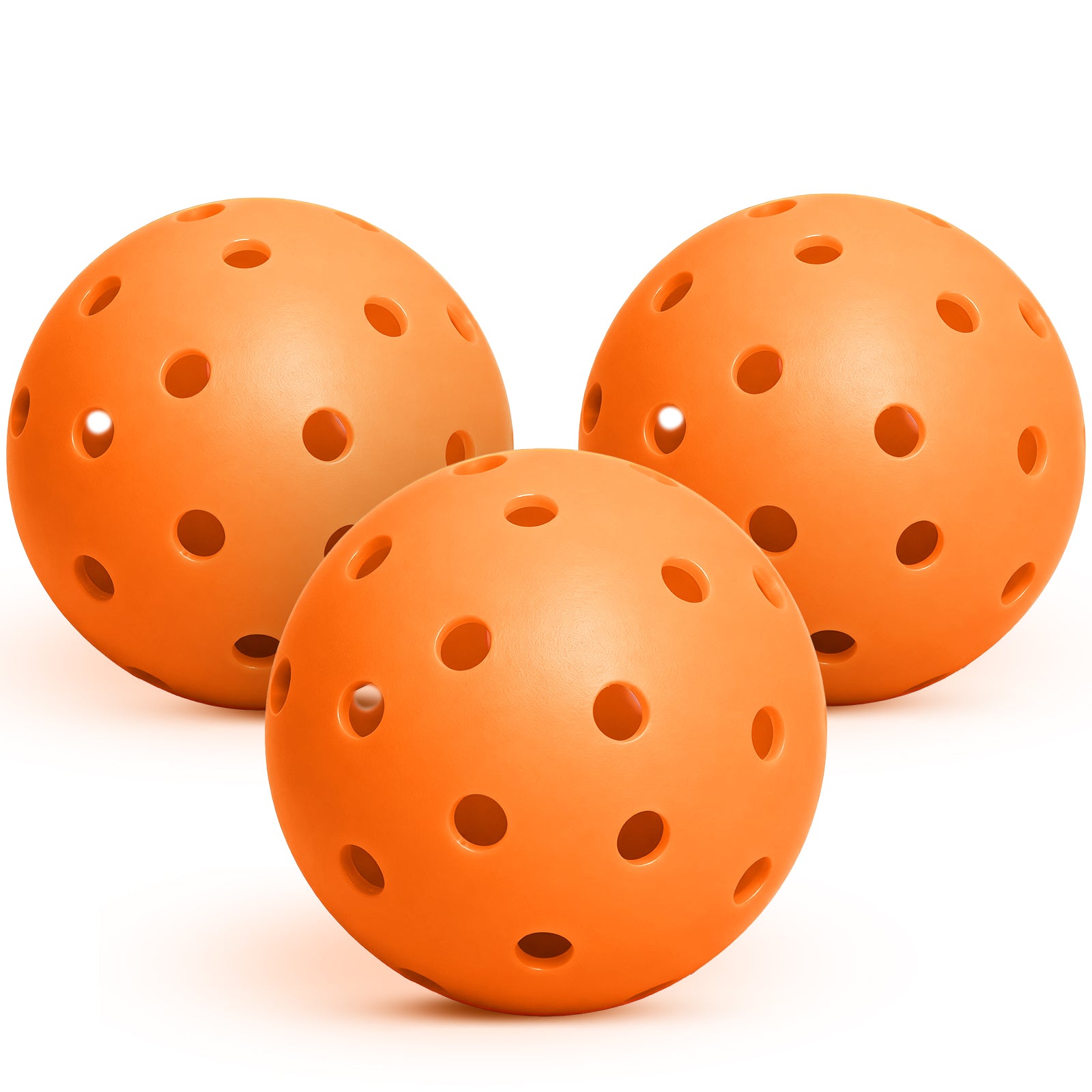 40-Hole Rotational Molded Competition-Grade Pickleball Orange