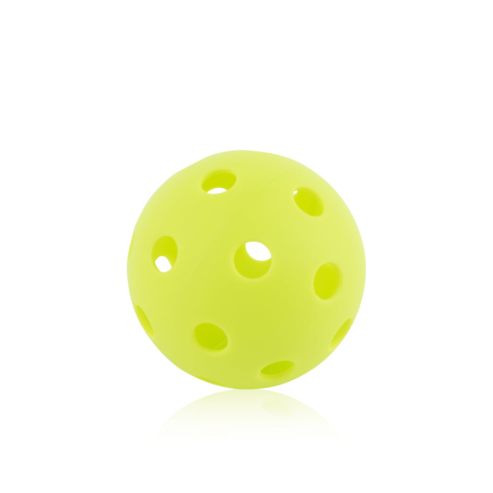 Durable Indoor Pickleball Balls 26 Holes 74mm Training Paddle Ball Plastic Pickleball for Competition & Practice TPE