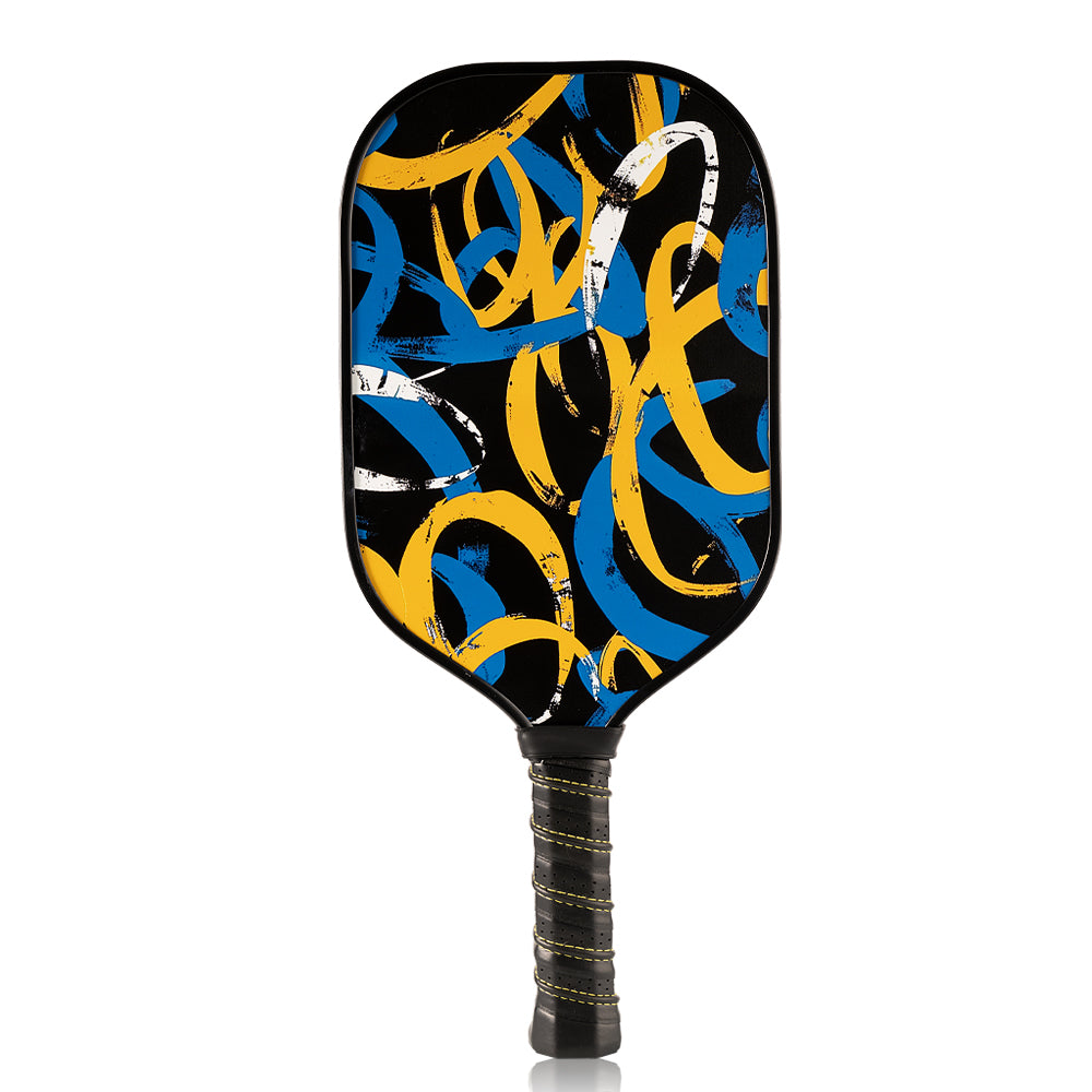 Thermoformed T700 Raw Carbon Fiber Pickleball Paddle Smooth-faced Control EVA With Foam Edge PP Honeycomb 16mm Blue Gen3