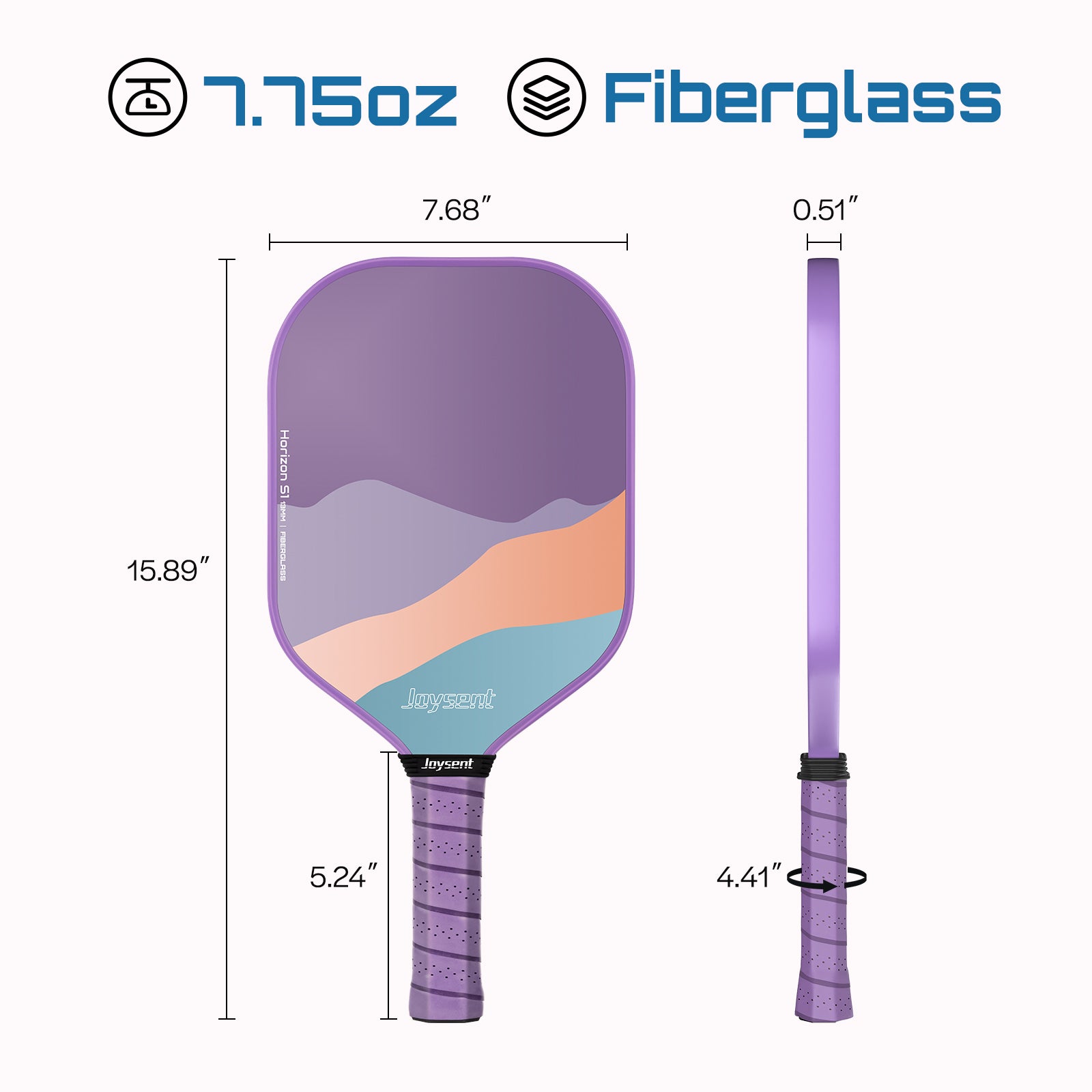Horizon S1 Fiberglass Pickleball Paddle 13mm Purple