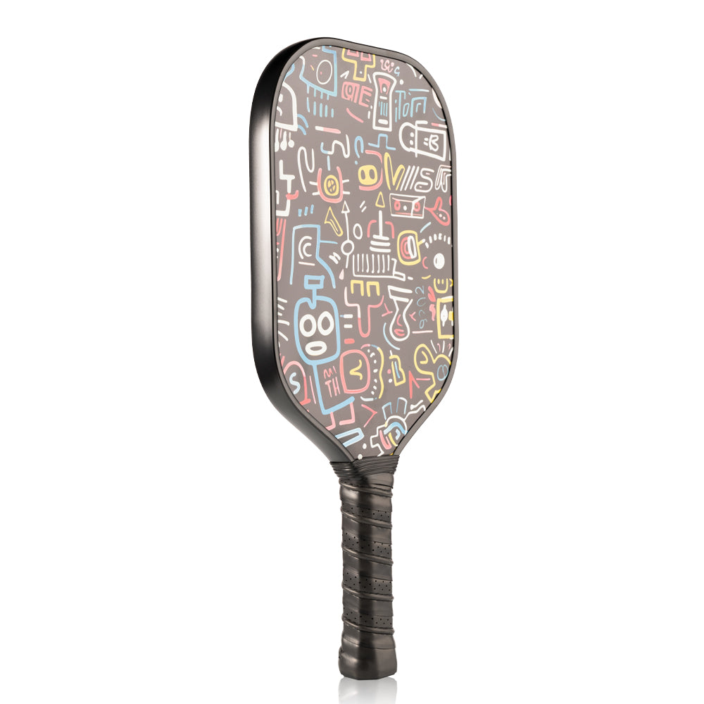 Thermoformed T700 Raw Carbon Fiber Pickleball Paddle Smooth-faced Control EVA With Foam Edge PP Honeycomb 16mm Gen3