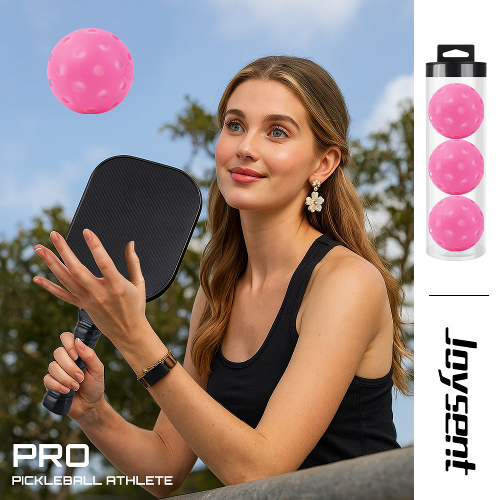 Durable Indoor Sponge Pickleball Balls 40 Holes 74mm Training Paddle Ball TPE Plastic Competition Practice