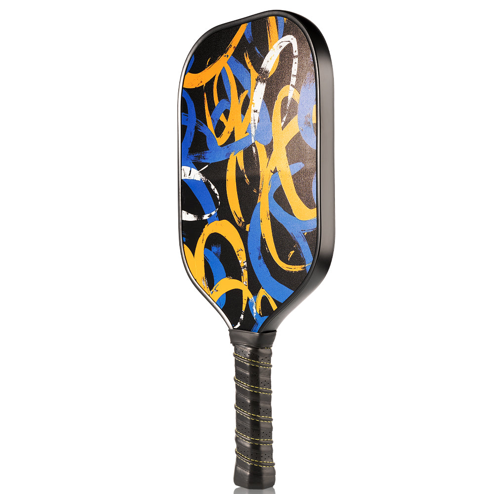 Thermoformed T700 Raw Carbon Fiber Pickleball Paddle Smooth-faced Control EVA With Foam Edge PP Honeycomb 16mm Blue Gen3