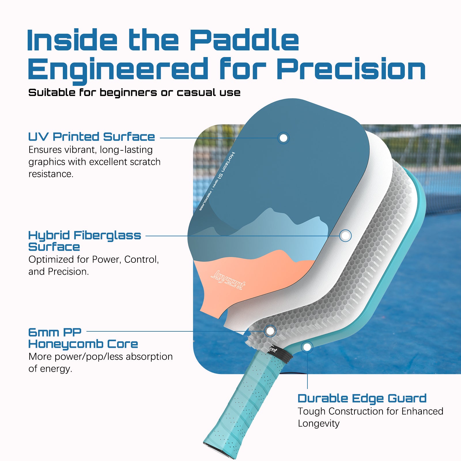 Horizon S1 Fiberglass Pickleball Paddle 13mm