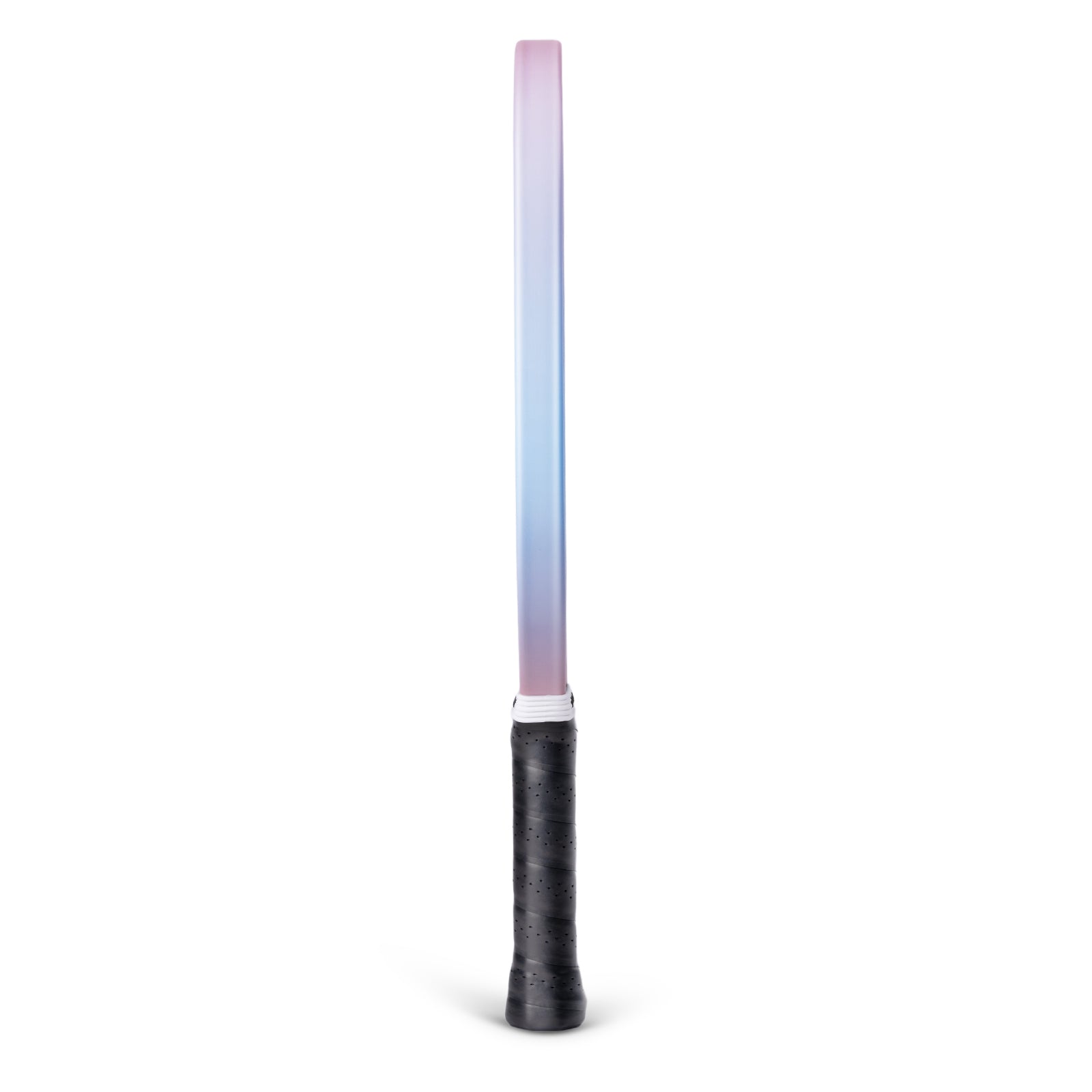Light saber with gradient purple to white blade on a white background