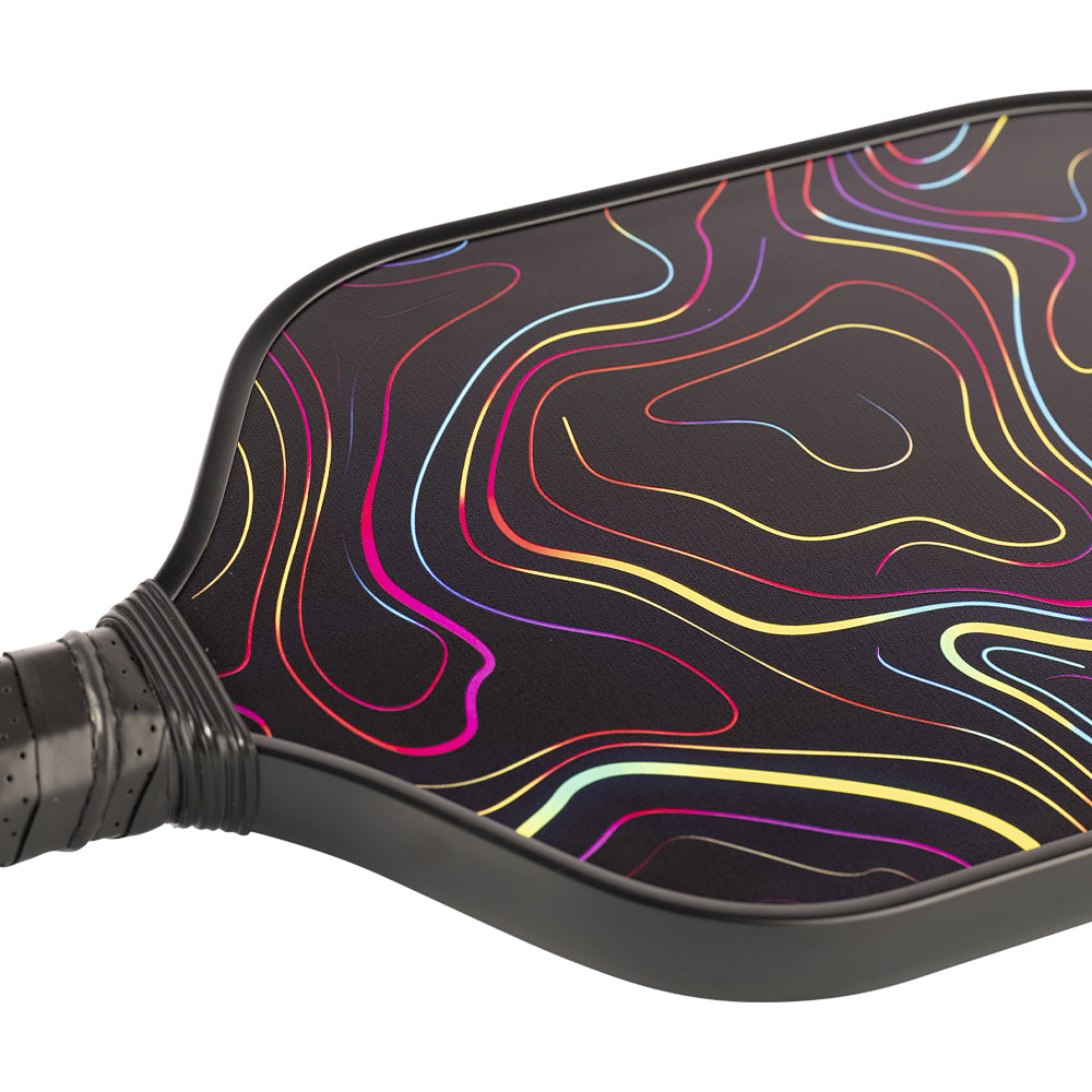 Pickleball Paddle Thermoformed T700 Or T300 Carbon Fiber Smooth-faced Control With Foam Edge PP Honeycomb 16mm Gen-2