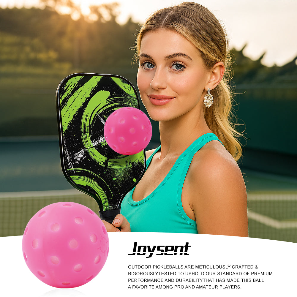 Durable Indoor Sponge Pickleball Balls 40 Holes 74mm Training Paddle Ball TPE Plastic Competition Practice