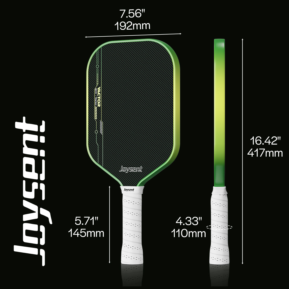 ShieldFoam Vactor Titanium Fiber Pickleball Paddle 16mm EPP JS005