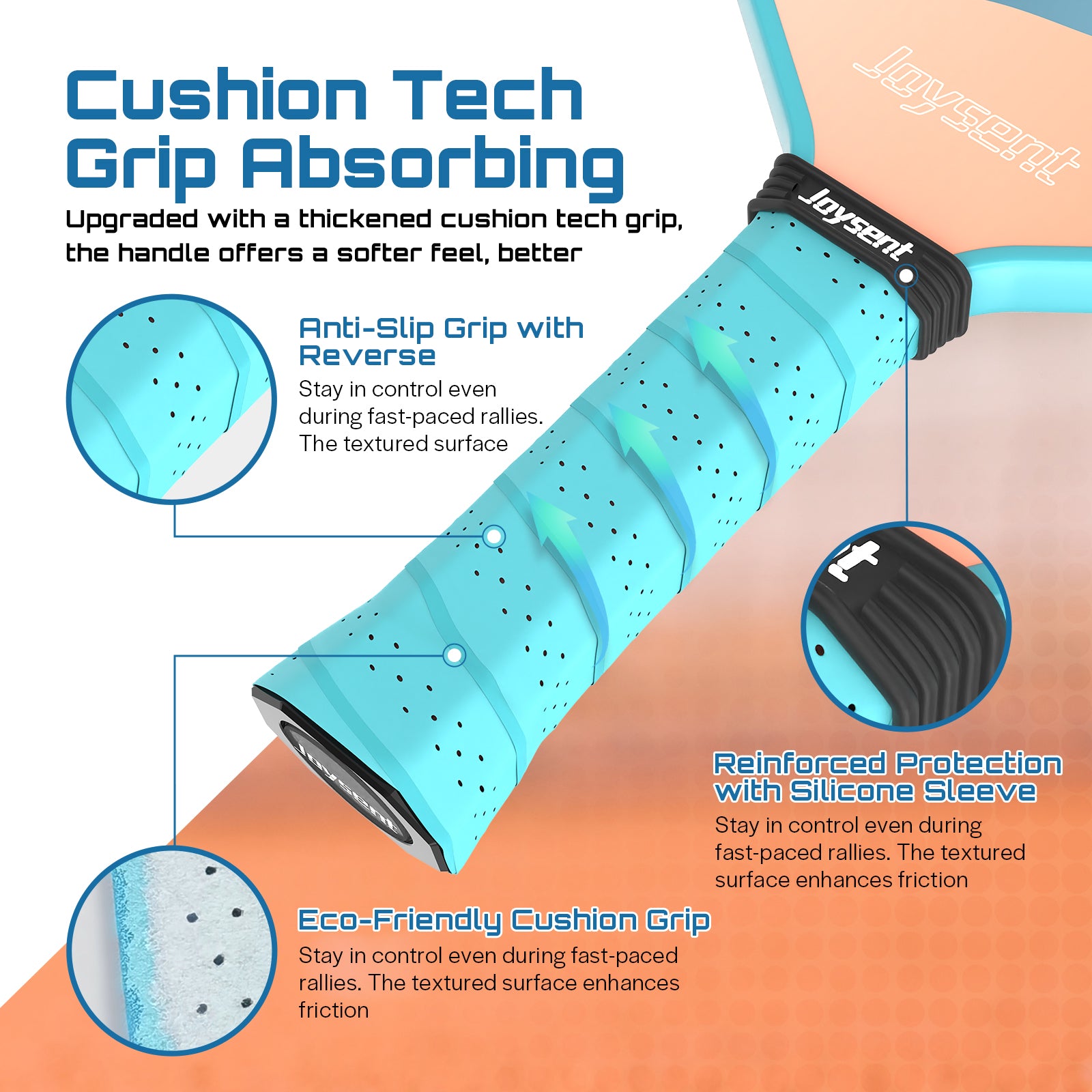 Horizon S1 Fiberglass 13mm Pickleball Paddle Set Blue