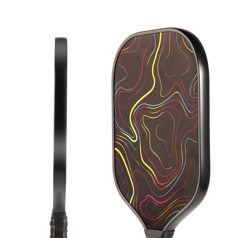 Pickleball Paddle Thermoformed T700 Or T300 Carbon Fiber Smooth-faced Control With Foam Edge PP Honeycomb 16mm Gen-2