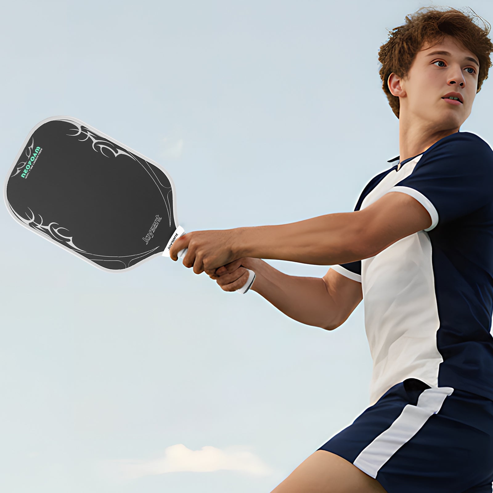 NeoFoam - MoonSlayer T700 Carbon Fiber Pickleball Paddle 14mm Sliver