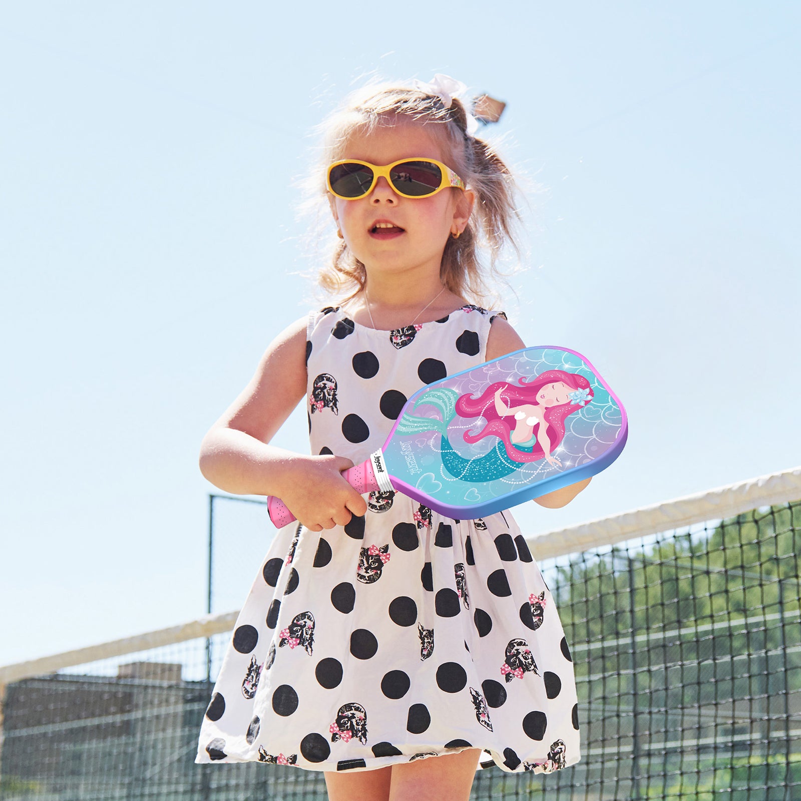 WonderDream - Sparkly Mermaid T300 Carbon Fiber Pickleball Paddle 14mm For Kids