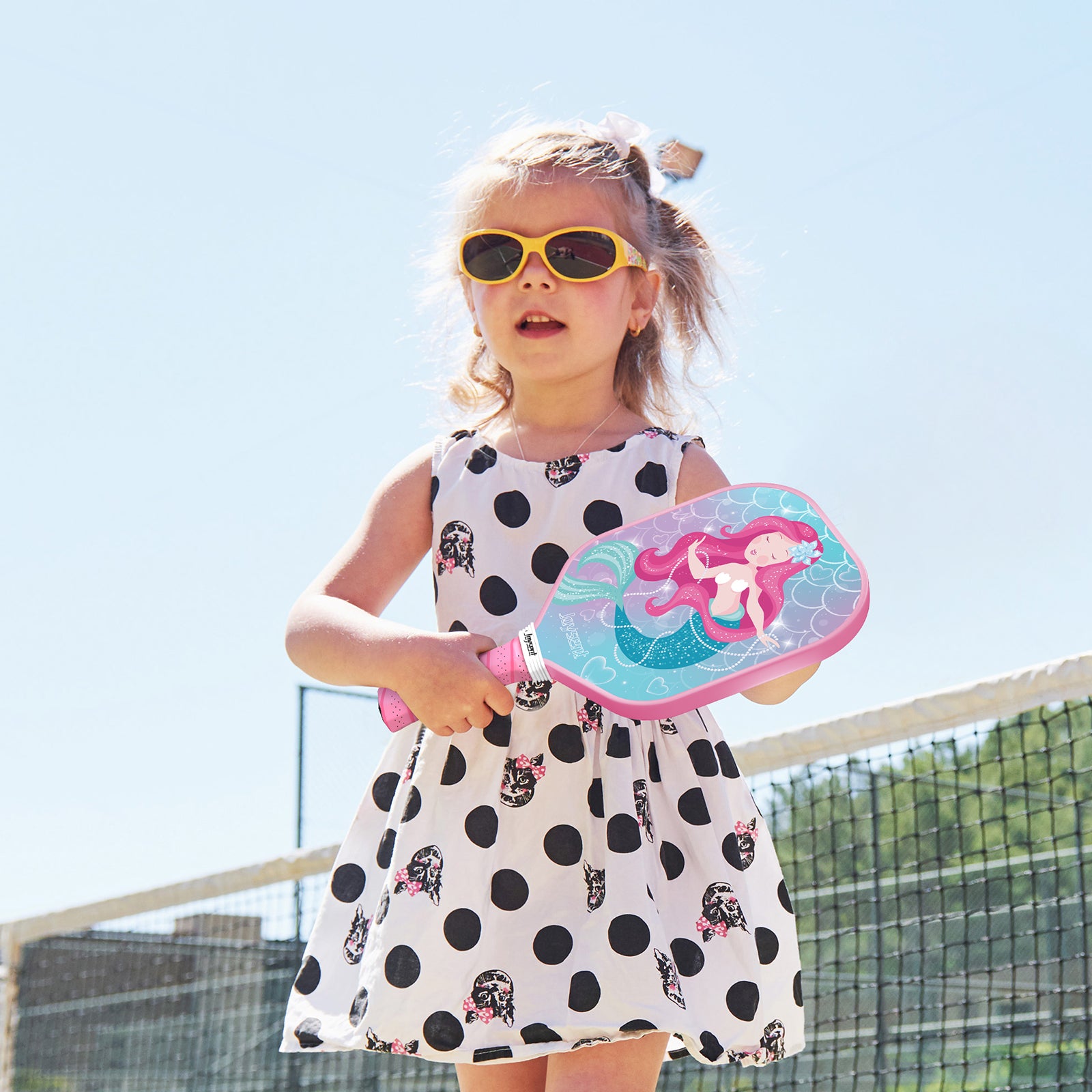 WonderDream - Sparkly Mermaid T300 Carbon Fiber Pickleball Paddle 14mm For Kids