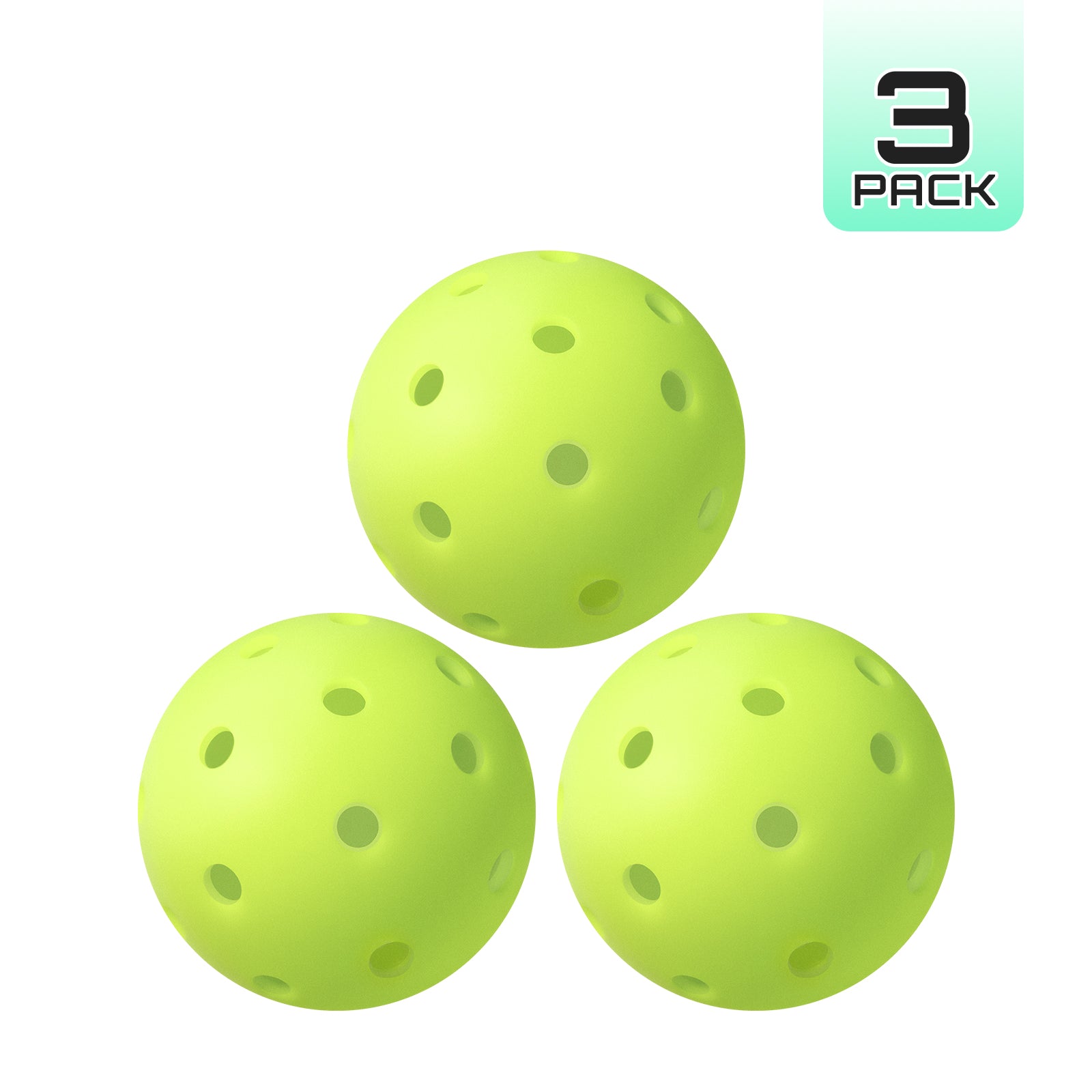 40-Hole Rotational Molded Competition-Grade Pickleball
