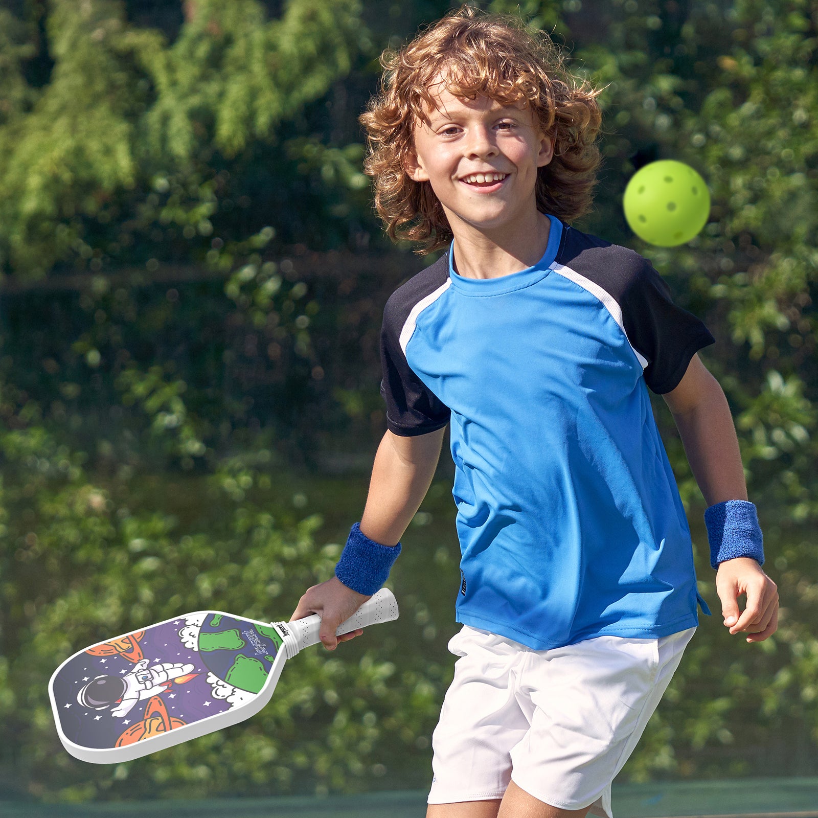 Space Adventure - Space Explorer T300 Carbon Fiber Pickleball Paddle 14mm For Kids