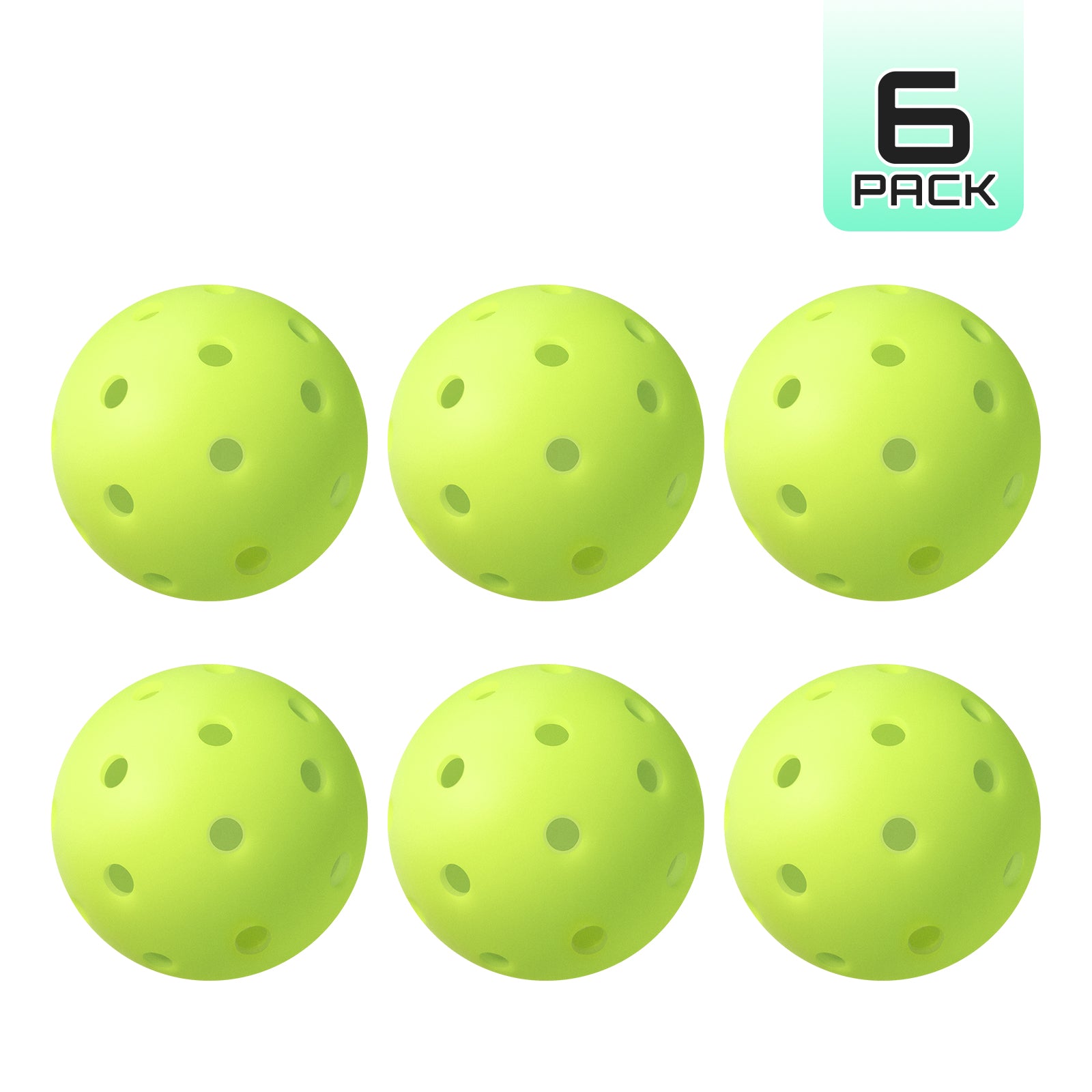 40-Hole Rotational Molded Competition-Grade Pickleball