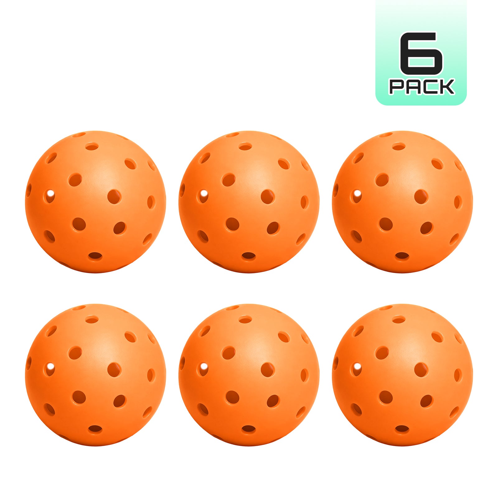 40-Hole Rotational Molded Competition-Grade Pickleball