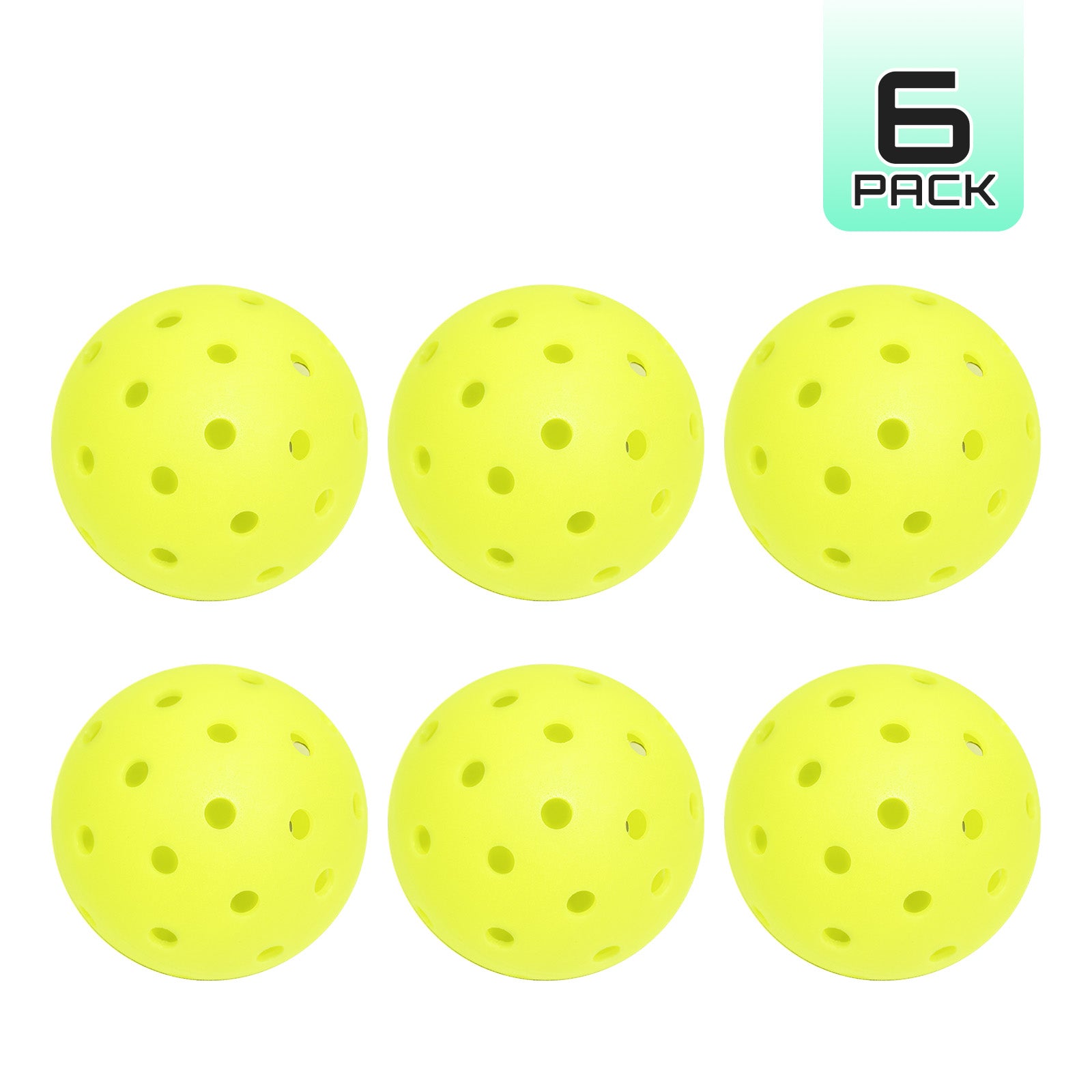 40-Hole Rotational Molded Competition-Grade Pickleball