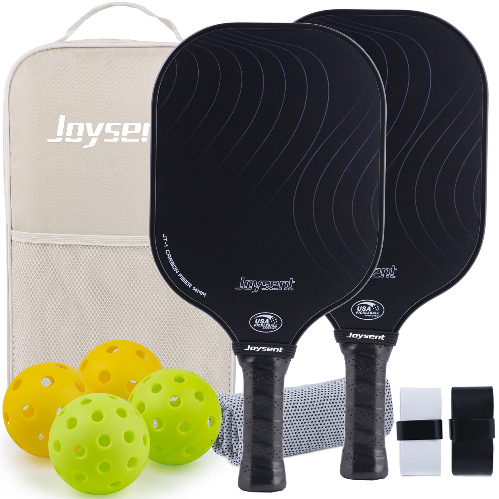 Arcus S1 T300 Carbon Fiber Pickleball Paddle Set 14mm