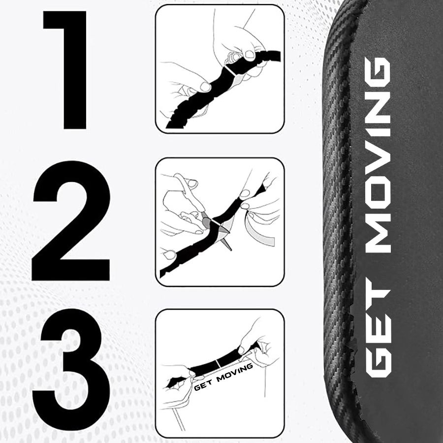 3K Pickleball Paddle Protection Tape - Paddle Head Edge Guard 3Pcs