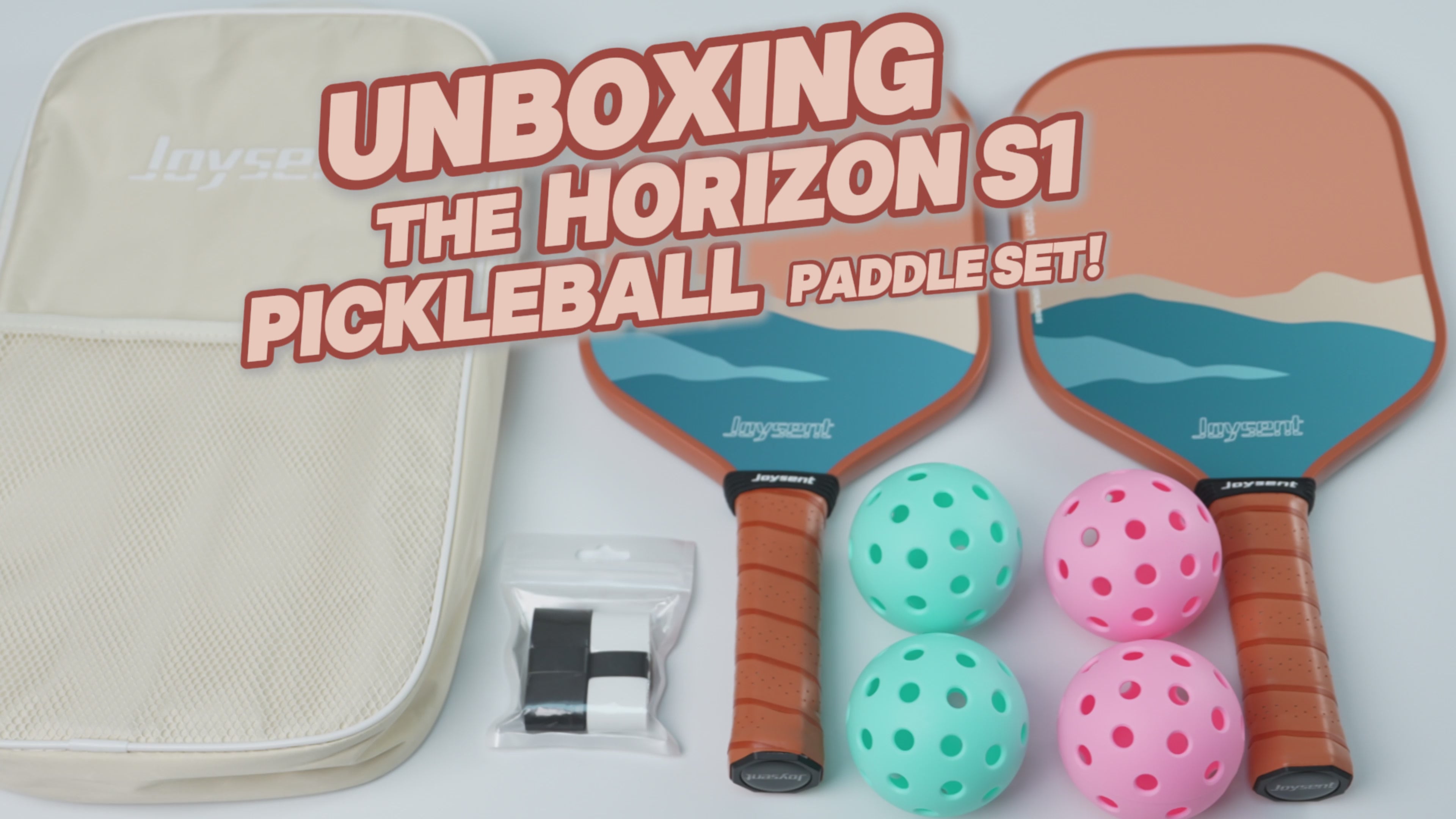 Horizon S1 Fiberglass 13mm Pickleball Paddle Set Brown