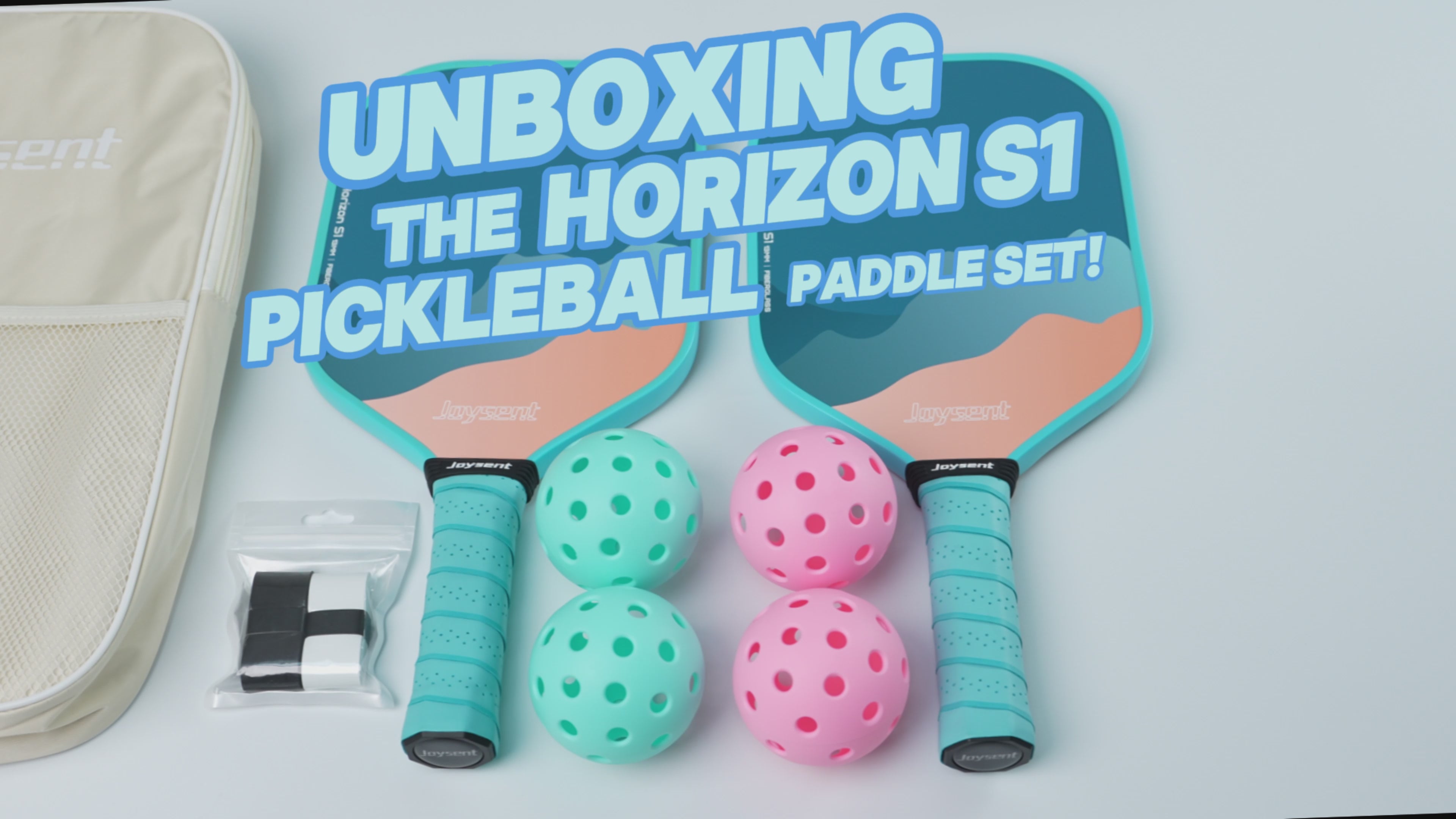 Horizon S1 Fiberglass 13mm Pickleball Paddle Set Blue